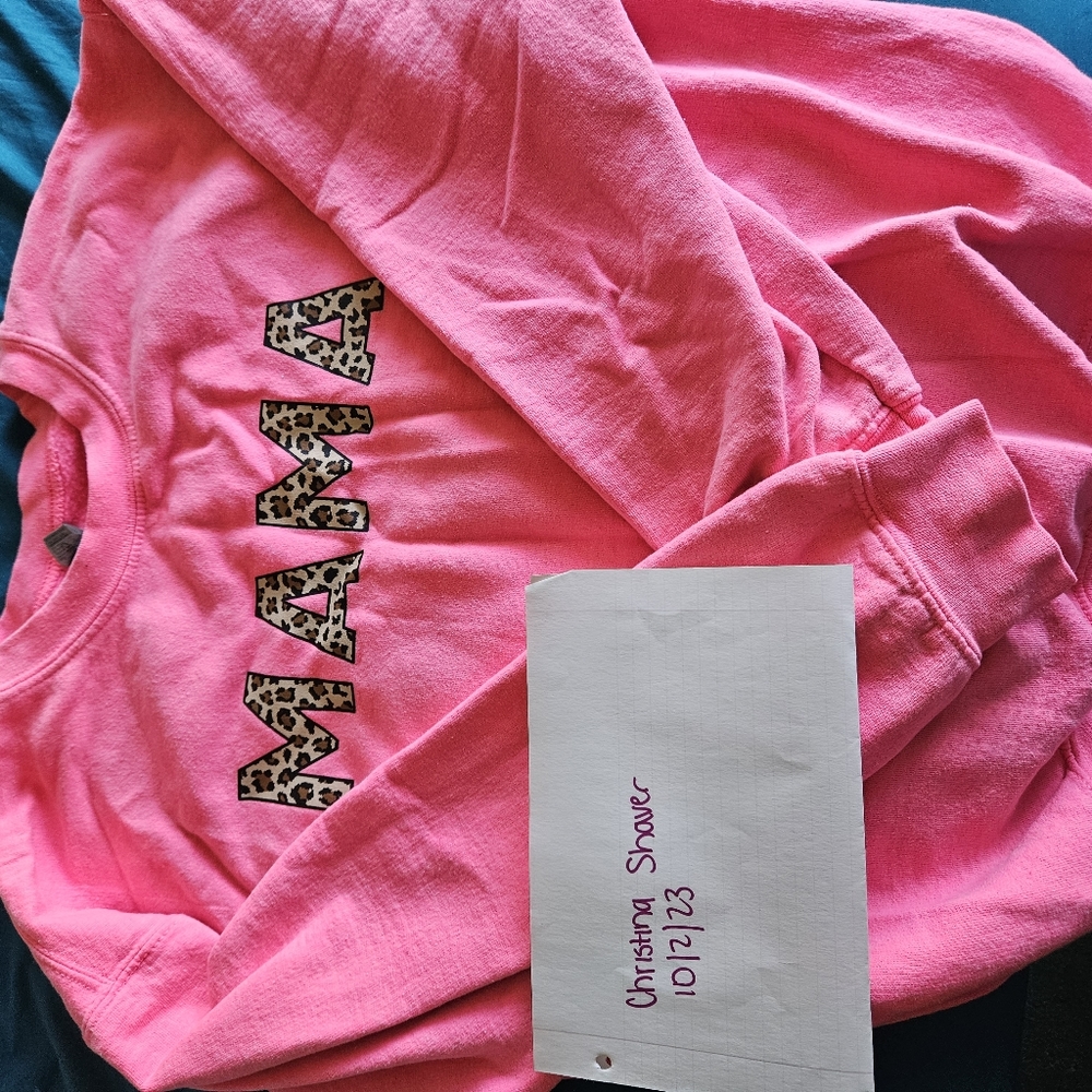 Mama sweatshirt pink lily